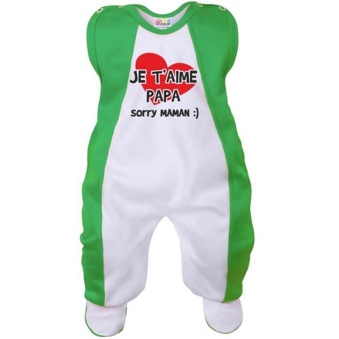Grenouillere Bebe Rigolote Je T Aime Papa Ver Cdiscount Puericulture Eveil Bebe Grenouillere Bebe Rigolote Je T Aime Papa Ver Cdiscount Puericulture Eveil Bebe