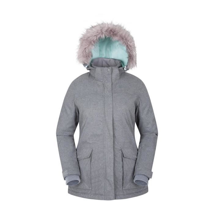 Jupe Pare-Neige Amovible Mountain Warehouse Veste de Ski Alpine Sunshine Femme Imperm/éable pour Le Snowboard Manteau dhiver isol/é Chaud Respirant