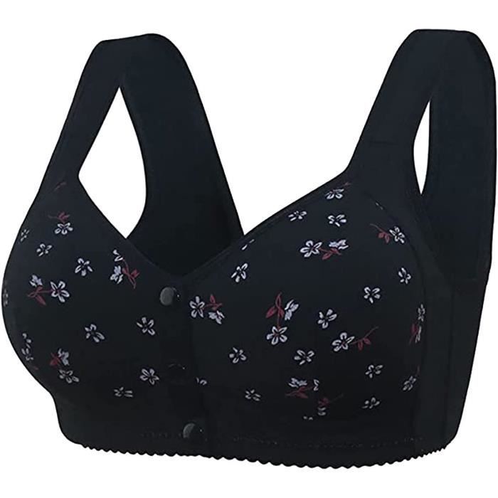 Soutien Gorge Coton Bio Sans Armature Femme Ouverture Devant Brassière