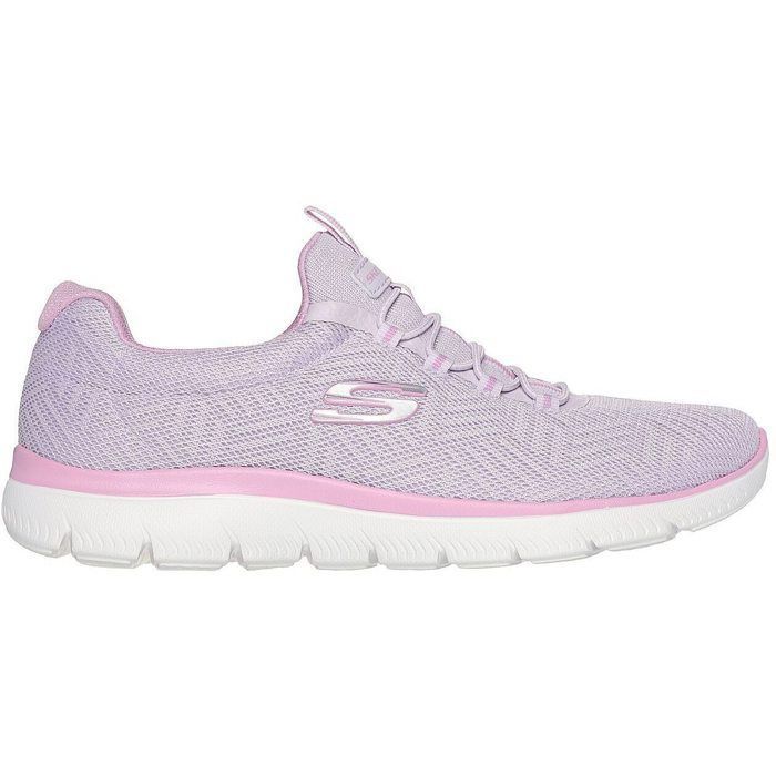 Chaussures Femme SKECHERS Summits Artistry Chic Rose Plat Lacets