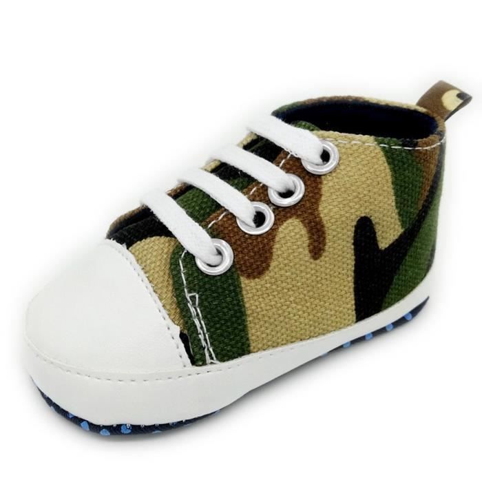 Chaussons Cuir Souple Pour Bébé Garçon - Taille 17-33 EU, Semelle Daim Antidérapante