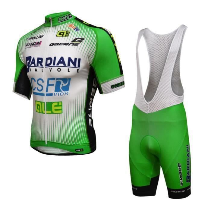 SXSHUN Maillot Cyclisme Enfant + Cuissard Rembourré - Combinaison Manches Courtes Unisexe Garçon Fille