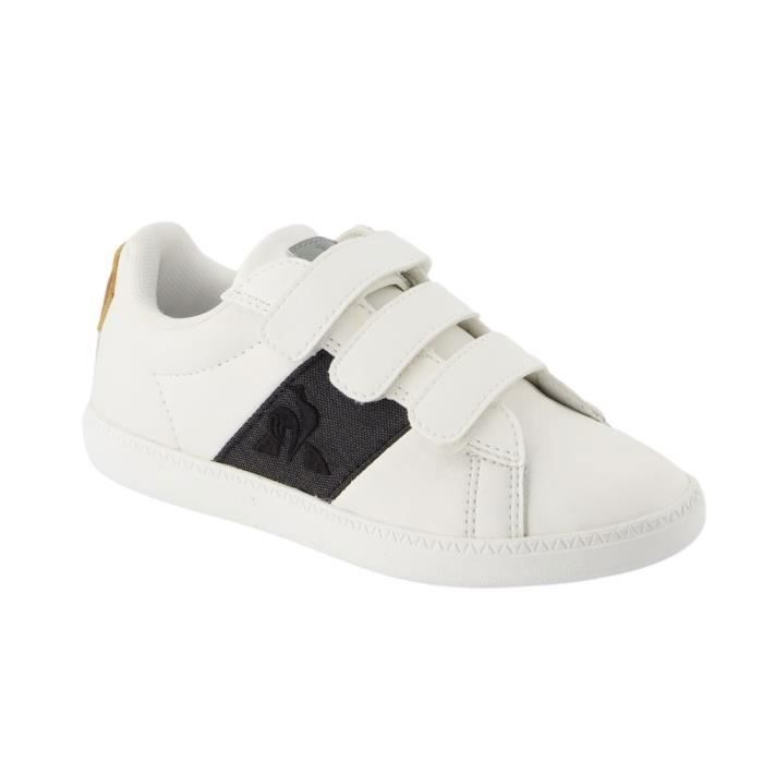 Le Coq Sportif Baskets enfant Le Coq Sportif Courtclassic Ps Black Jean - optical white/black