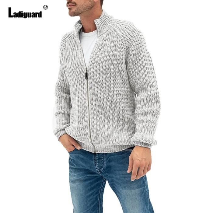 Sweat-shirt à Fermeture éclair Pour Homme - Tricot Confortable, Polyester, Style Casual - Neuf Avec étiquettes