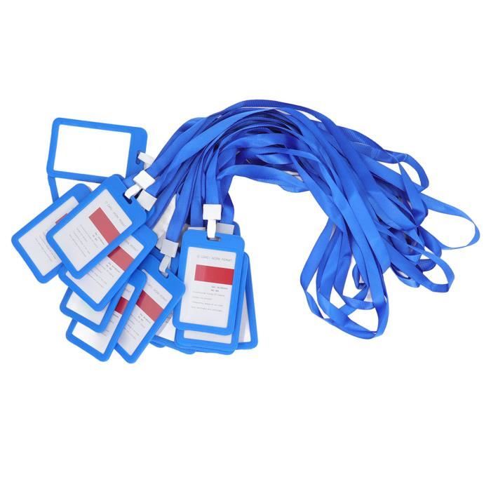 1 Pièces Lanière Avec Support De Carte D'identité Clair Pour