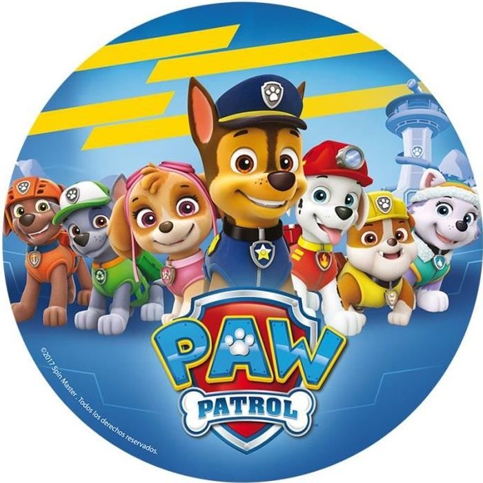 18 X Paw Patrol Personnages Comestible stand up gâteau Toppers Coupe 