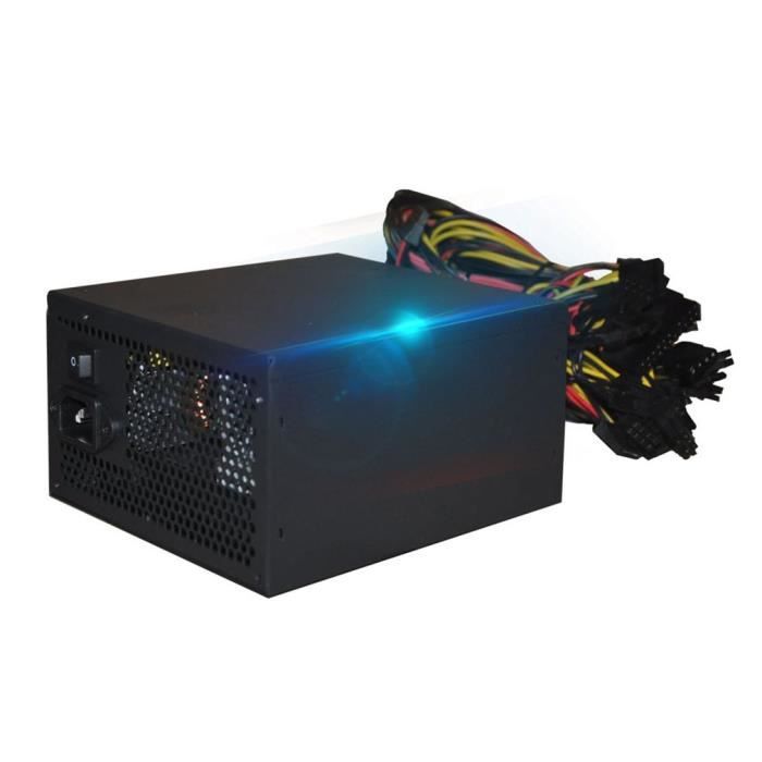 2000W ATX Gold Mines d'alimentation DE machine ETH BTC 8 GPU 160-240V ...