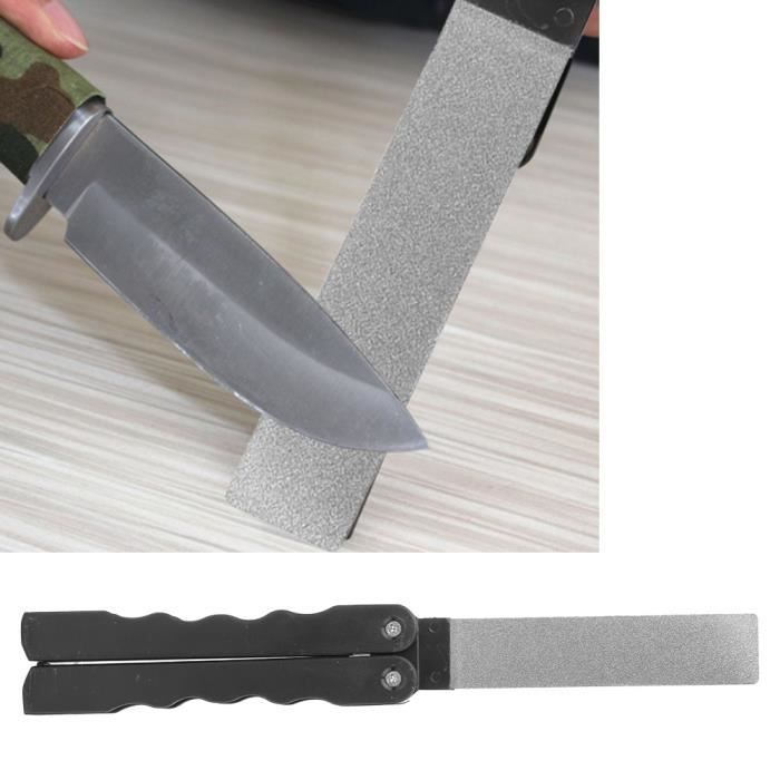 Pierre à Aiguiser Double Face 200x50mm - Affûtage Couteaux, Ciseaux Et Lames - Grain Abrasif Professionnel