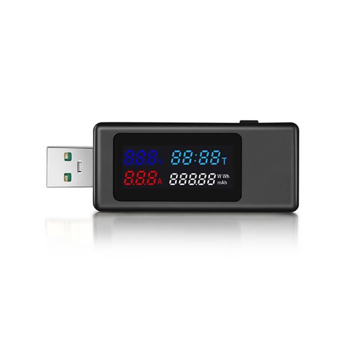 Tester USB Digitale - Misuratore Di Capacità, Tensione E Corrente Per Caricabatterie E Power Bank