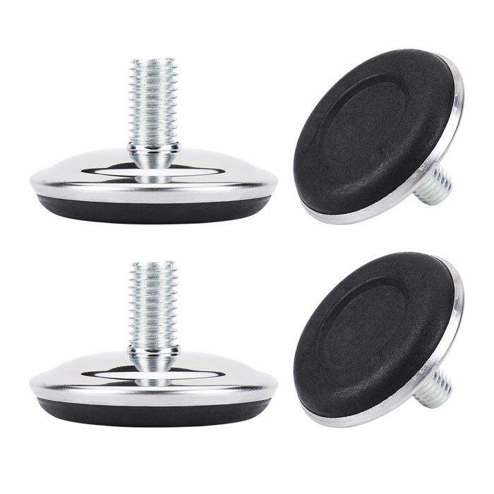 Patins pour meubles SOURCING MAP 4pcs Pieds de nivellement Réglable Pied Patin Jambe Pied de Table Chaise Plancher M10x17x50mm
