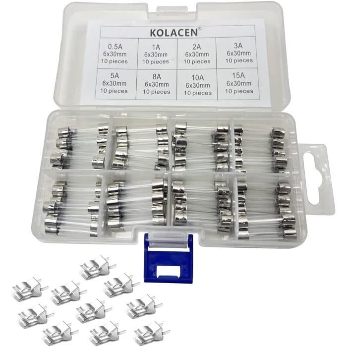 Lot De 10 Fusibles Rapides Compstudio 1,25A 250V - Format 6x30mm - Neufs Sous Emballage