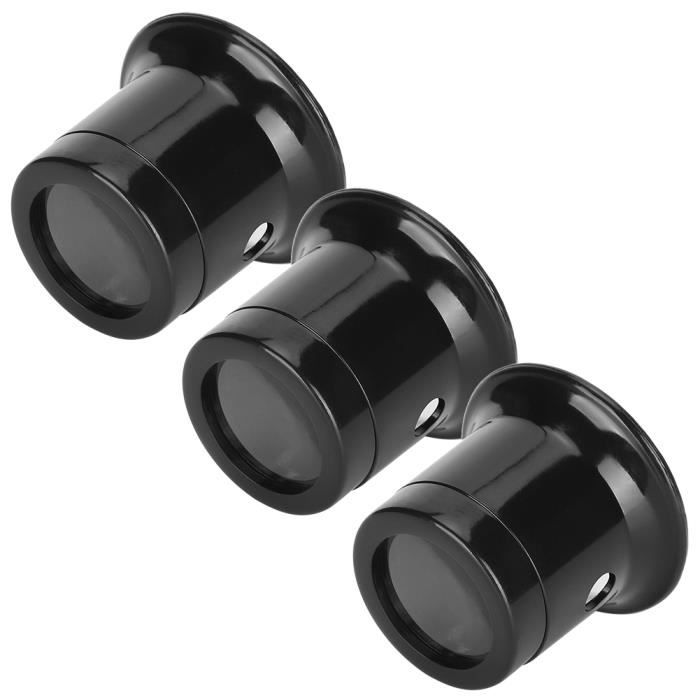Loupe à échelle cylindrique 30X avec lumière UV LED AIHONTAI - Noir - Appareil Photo