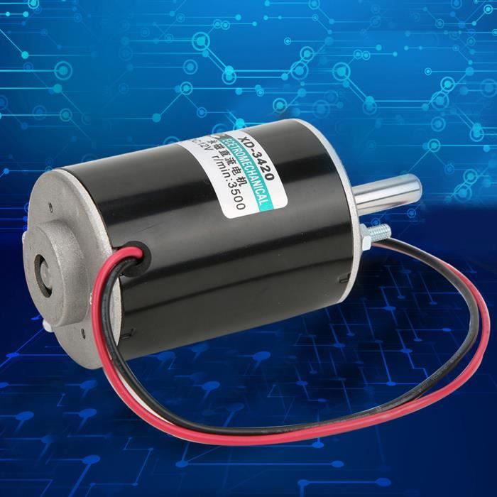 Moteur à Courant Continu (DC) Haute Vitesse 150W - Modèle XD-63100 (HH-63100) - 12V/24V, 3000-5500 Tr/min - Neuf