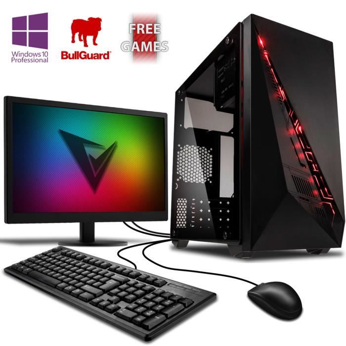 Top achat Ordinateur de bureau Vibox AX-6 PC Gamer avec 2 Jeux Gratuits, Win 10 Pro, WiFi, 22" Écran (3,8GHz A6 Dual-Core CPU, Radeon R5, 8GB 2400MHz RAM, 1TB HDD) pas cher