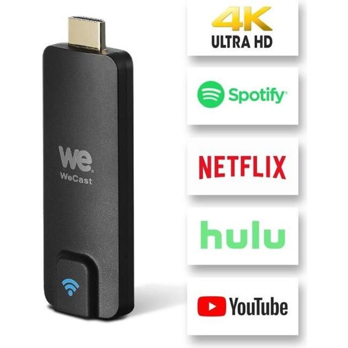 Clé HDMI TV WIFI - WE - Diffusez le contenu de votre smartphone, tablette ou ordinateur - Noir/Blanc