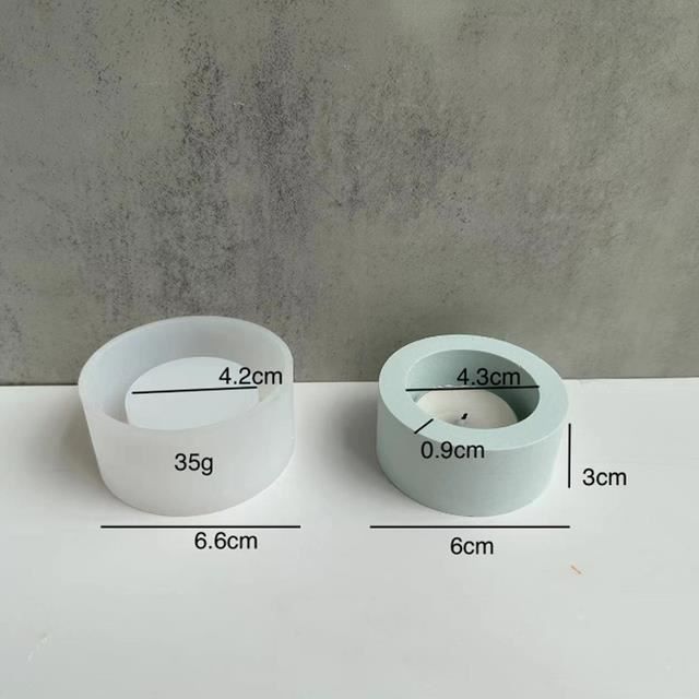 Moule Silicone Maison Bougeoir – Moule Résine Époxy, Béton, Plâtre, Bougie DIY, Facile Démoulage, Idéal Décoration & Cadeau Créatif