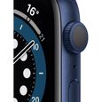 Apple Watch Series 6 GPS, 44mm Boîtier en Aluminium Bleu avec Bracelet Sport Bleu Intense-1
