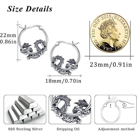 Boucles D'oreilles Animaux Doux Koala Créoles Boucles D'Oreilles Fille 925 Argent Sterling Boucles D'oreilles Mignonnes Fille
