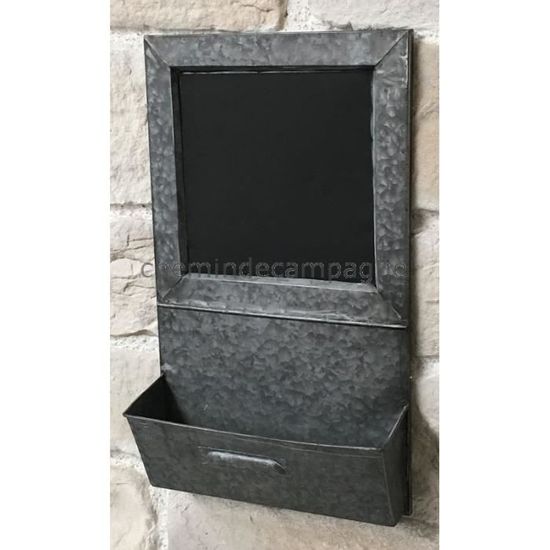 Tableau Ardoise Avec Etagere De Cuisine En Zinc 32 Cm Gris Achat Vente Tableau Toile Cdiscount