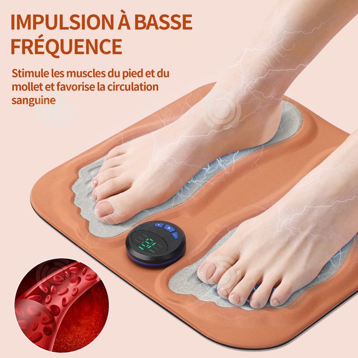 Masseur De Pieds électrique EMS - Stimulateur Circulatoire - Appareil De Massage Relaxant