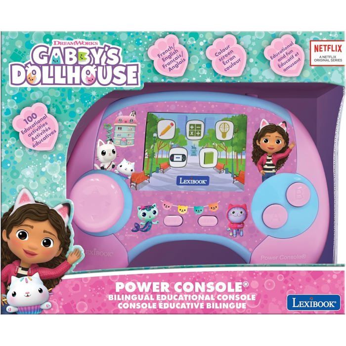 Lexibook Spider-Man Power Console – Console éducative Bilingue 100 Activités – Français/Anglais – Dès 4 Ans