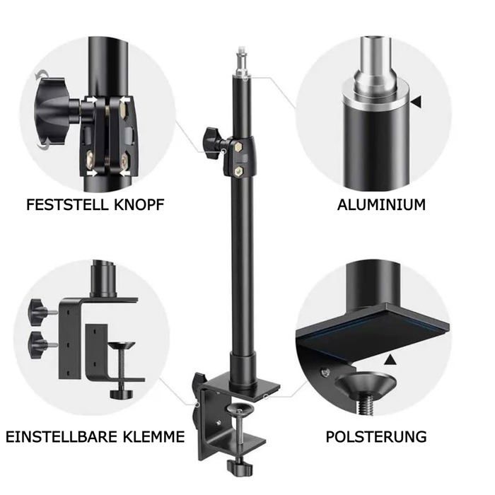 Support à Ventouse Réutilisable Avec Rotule - Fixation Pare-brise Ou Tableau De Bord Pour GPS, Téléphone - Multifonction - 4
