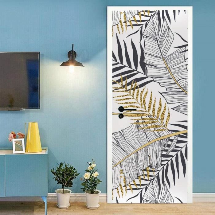 Achat Autocollant de porte de peinture à l'huile colorée abstraite Peel &  Stick Vinyl Door Wrap Art Décor en gros
