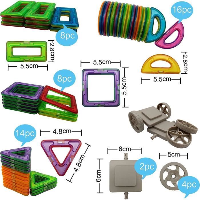 Jeu de construction avec des tiges magnétiques Blocks | ATAA VOITURES Jeu de construction avec des tiges magnétiques Blocks | ATAA VOITURES