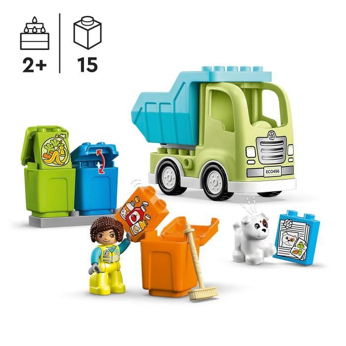 LEGO® DUPLO 10519 Le Camion Poubelle - Cdiscount Jeux - Jouets
