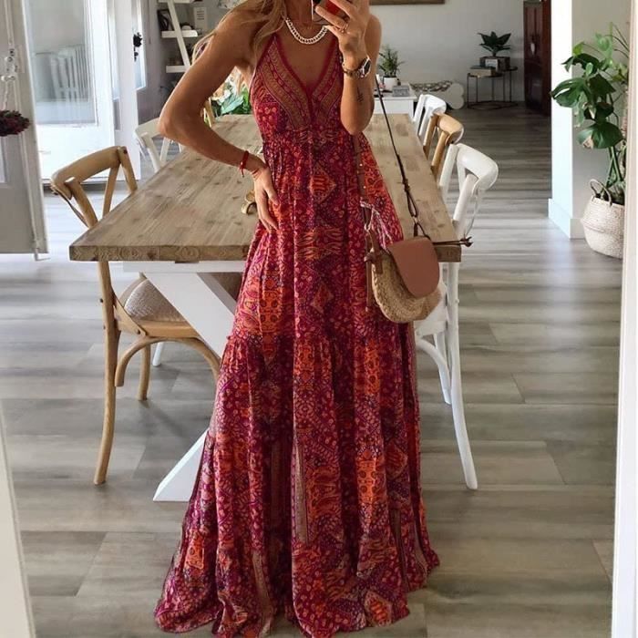 Robe rouge femme ete deals