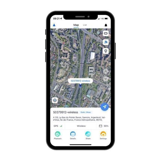 Traceur Gps Tracker Pour Voitures Traqueur Gps En Temps Ru00e9el Sans