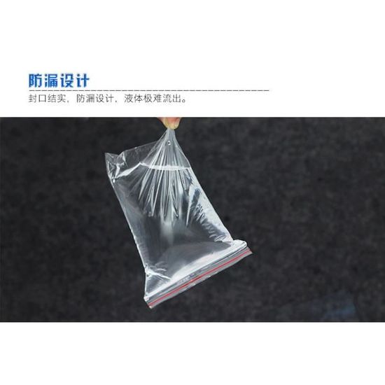 100pcs 12wire sacs d'emballage en plastique à fermeture automatique  transparents sac de fichier alimentaire transparent 10 * 15 cm - Cdiscount  Au quotidien