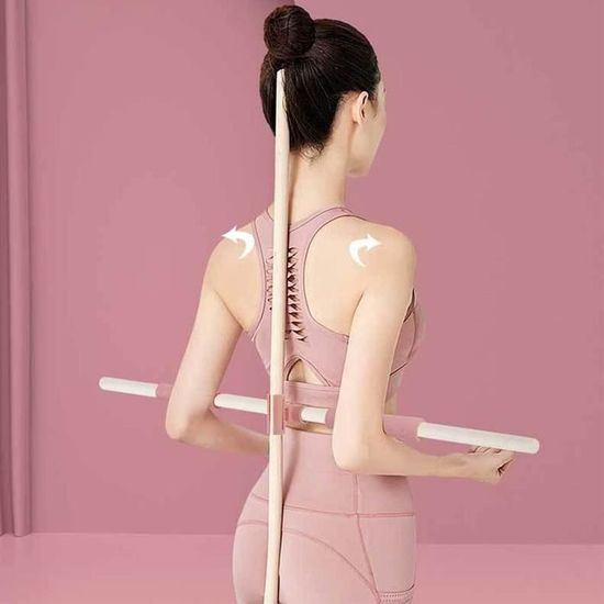 Correcteur De Posture Dos - Bâton De Yoga Réglable Pour Soulager Le Mal De Dos Au Quotidien
