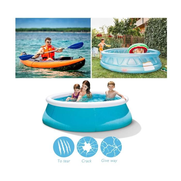 Lot de 20 Reparation Liner Piscine sous l'eau Kit Reparation Piscine Rustine Spa Gonflable - Jardin
