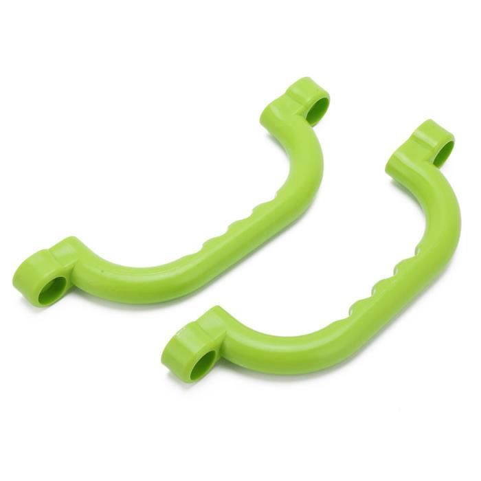 BeneLabel 2pcs Poignée de Main, 18cm Poignée de Sécurité Solide pour l'extérieur/l'intérieur Cadre d'escalade de Balançoire, Maison de Jeux, Barres de Singe et Accessoires de Maison d'arbre, Bleu