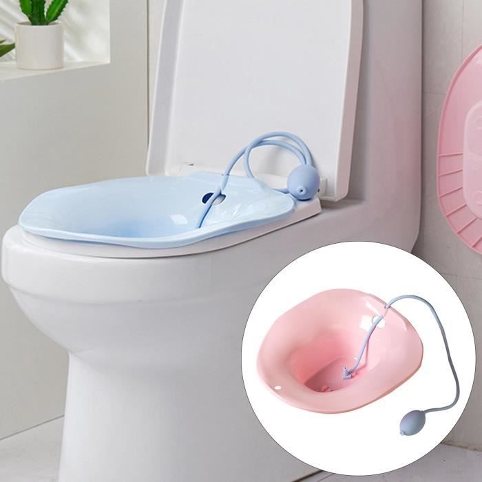 Bassin de soin de siège de toilette de bain de siège pour le traitement de  périnée apaise et nettoie le vagin anal Rose