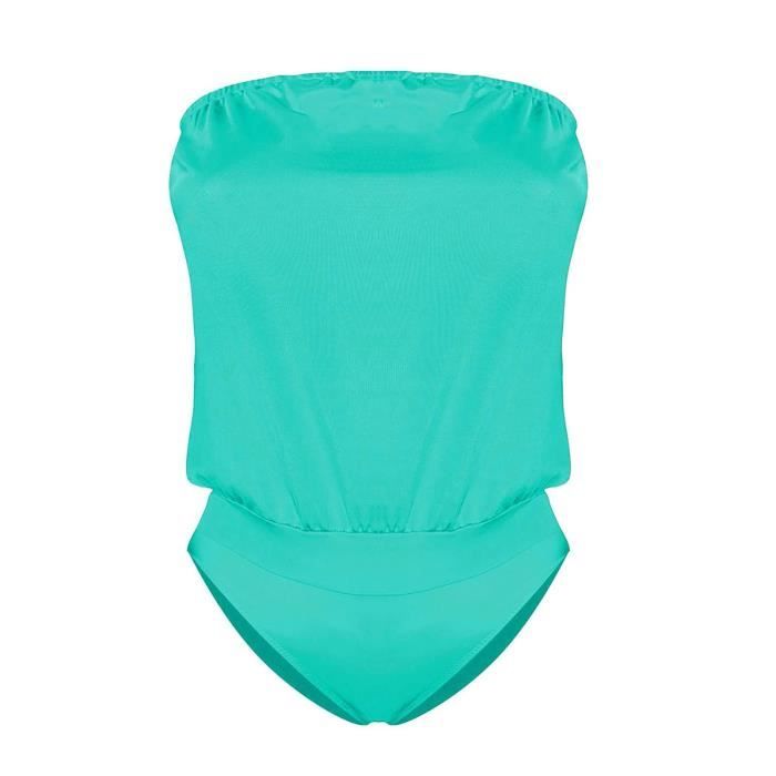 Tankini Grande Taille Femme 2 Pièces – Shorty + Haut Bandeau Floral Sans Armature Confortable & Élégant