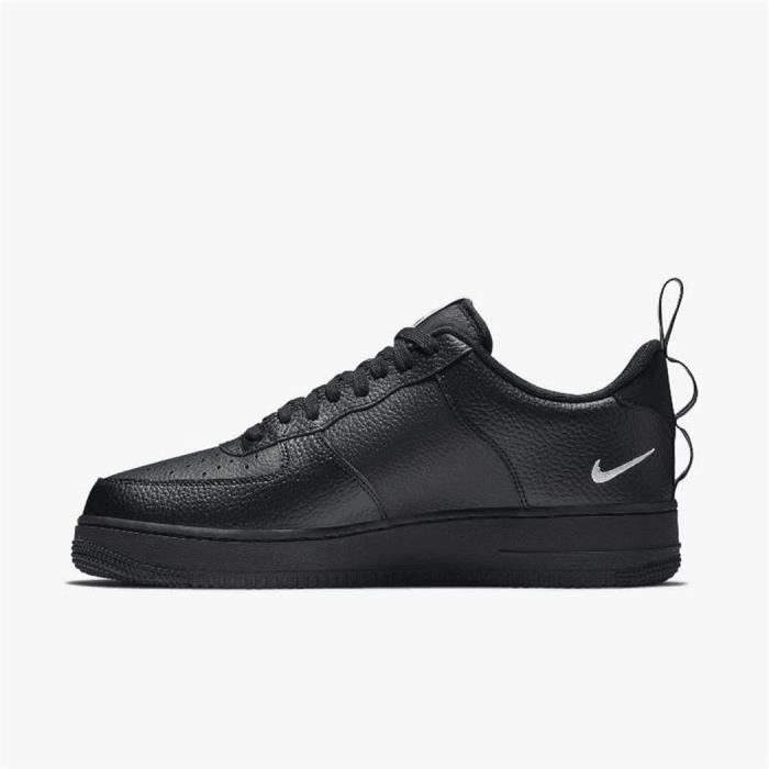 NIKEX Air Forcex 1 07 lv8 Low Utility Black White Homme Femme Chaussures AF1 Air Forcex One Baskets Noir et Blanche Pas Cher Noir Cdiscount Chaussures