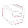 Housse de protection extensible pour fauteuil de Club, en Spandex, pour décoration de canapé, pour salon [B54DC7B]-3