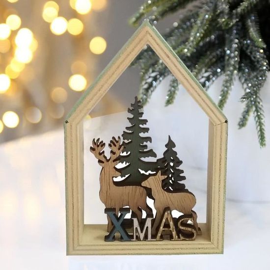 Noël cadeau bureau cabine en bois décoration Macaron Style chalet
