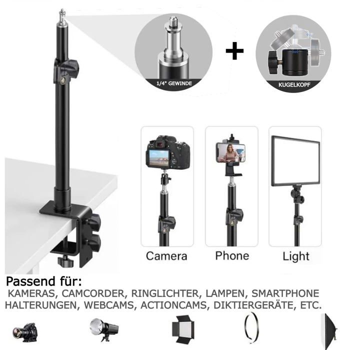 Support à Ventouse Réutilisable Avec Rotule - Fixation Pare-brise Ou Tableau De Bord Pour GPS, Téléphone - Multifonction - 14