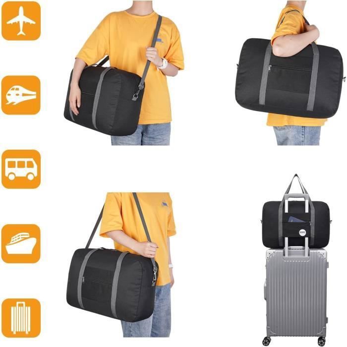 Sac Easyjet 45x36x20 Sac de Voyage Pliable Sac Bagage à Main Bagage Cabine  Sac Avion Valise