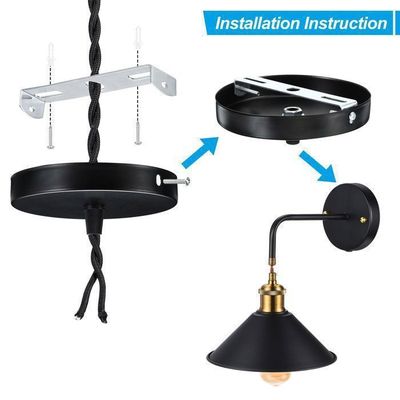 Sourcing Map Support Plafonnier 150×19×15 Mm – 2 Ensembles – Montage Plafond Pour Lustre, Lampe, Éclairage Maison & Bureau