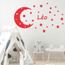 Stickers Muraux Deco Chambre Enfant Stickers Nuit Etoilee Croissant De Lune Avec Prenom Chrome 375x250 Mm Achat Vente Stickers Cdiscount
