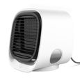 1 Climatiseur personnel, Ventilateur 3 vitesses, Humidificateur USB, Lumière LED 7 couleurs, Bureau Maison .
