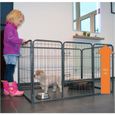 Parc enclos pour chiens grillage cage clôture intérieur et extérieur Hauteur 70,5cm modèle Dog run « M 483 »-0