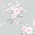 Catherine Lansfield Florale Gris- Rose Papier Peint-0