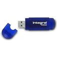 INTEGRAL Clé USB EVO - 128 Go - USB 2.0 - Bleu transparent-0