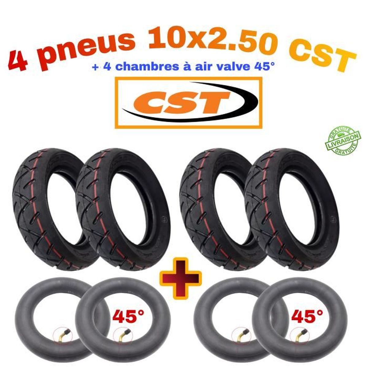 Pneu plein 10x2.125 Xiaomi 4 Lite Gen 2