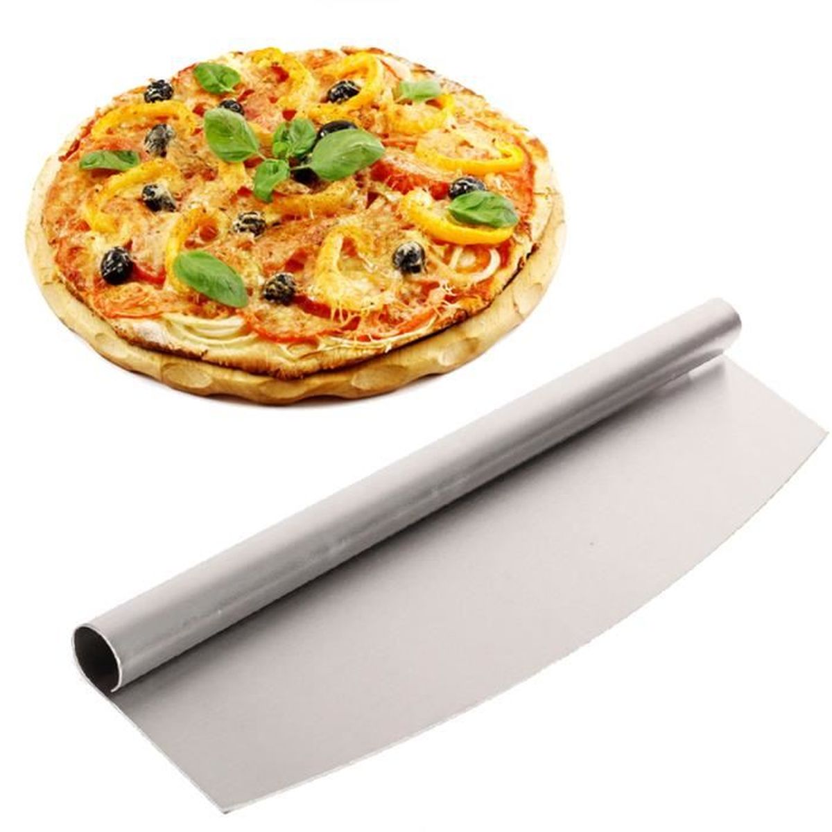 Pizza schneider professionnel pizza roller ABS-poignée spécialisé-Acier-couteau 7,7 CM 